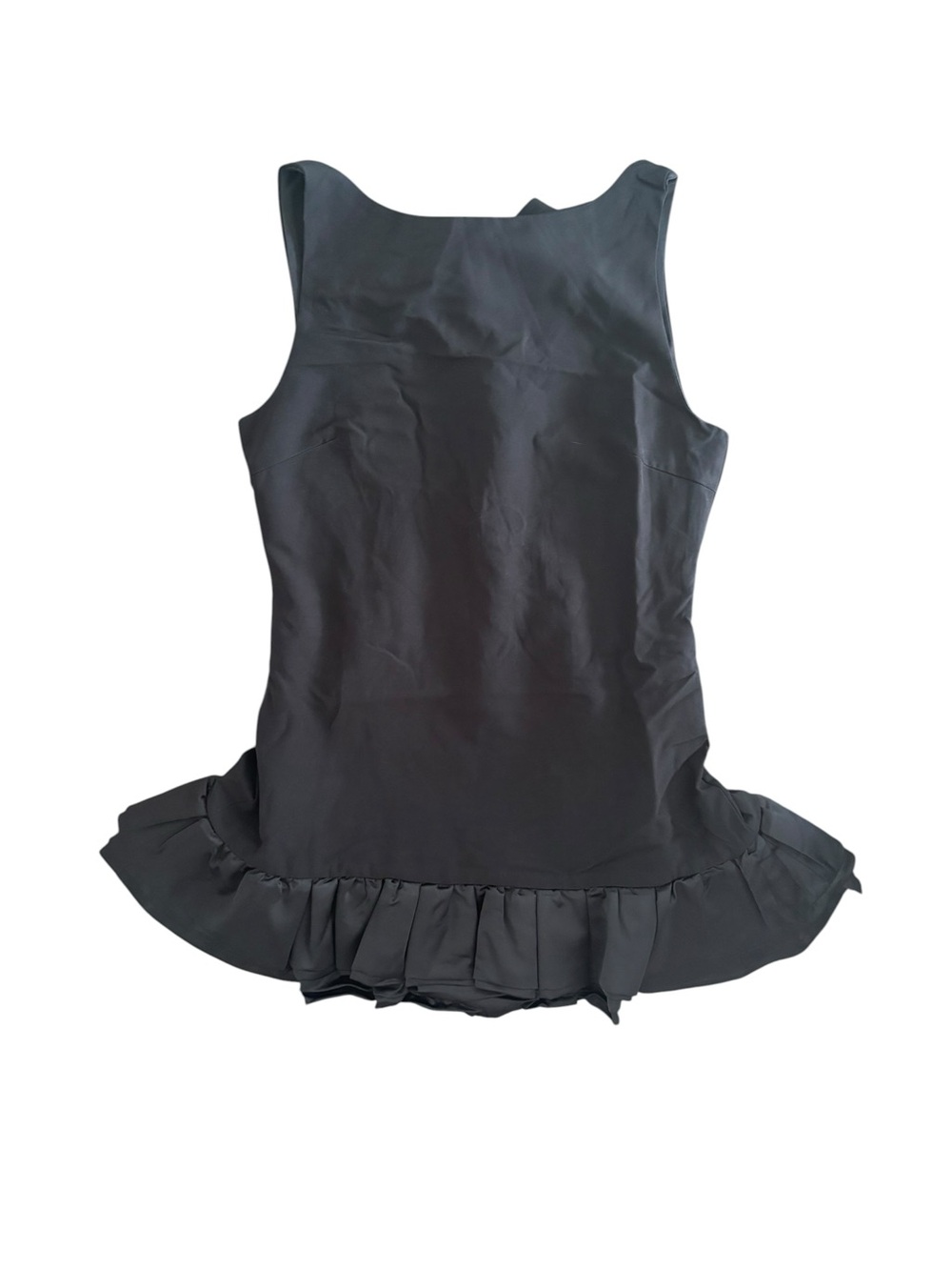 Taylor Ruffled Black Romper